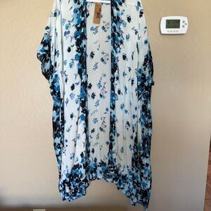 Michael Stars Women's ONE SIZE Blue Multi Cover-Up